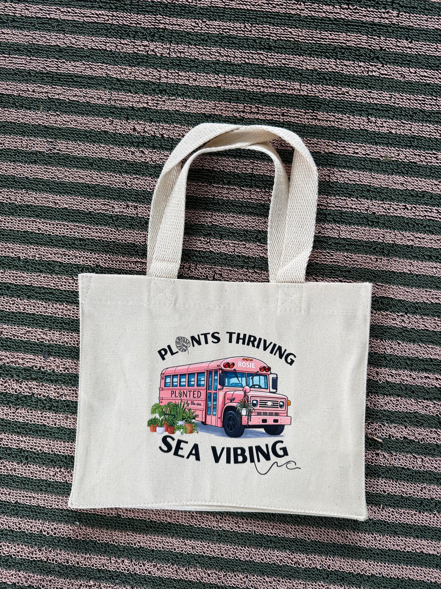 Small Square Canvas Tote