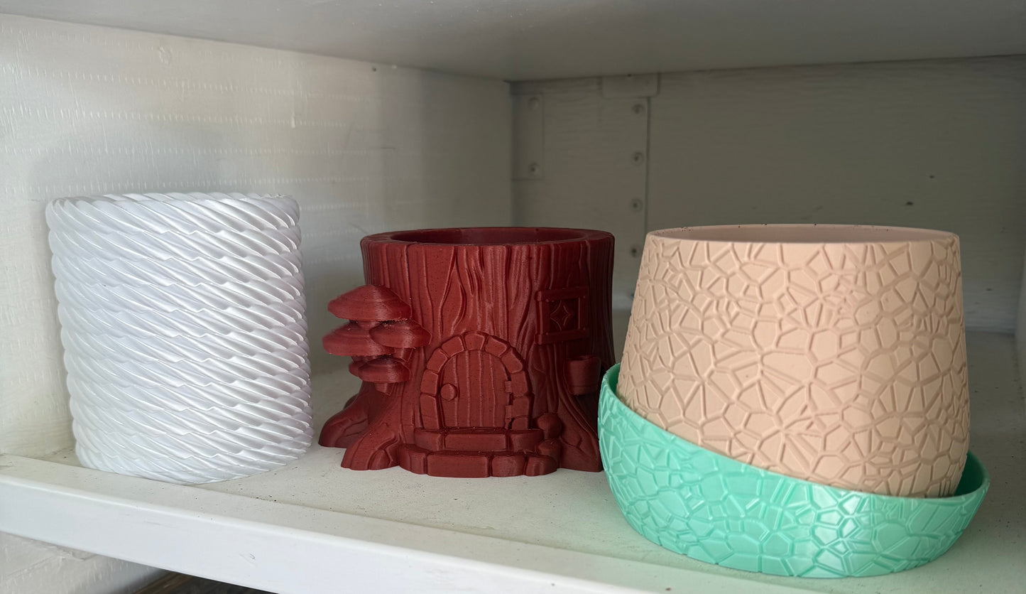 Coastal Ray 3D printed pots
