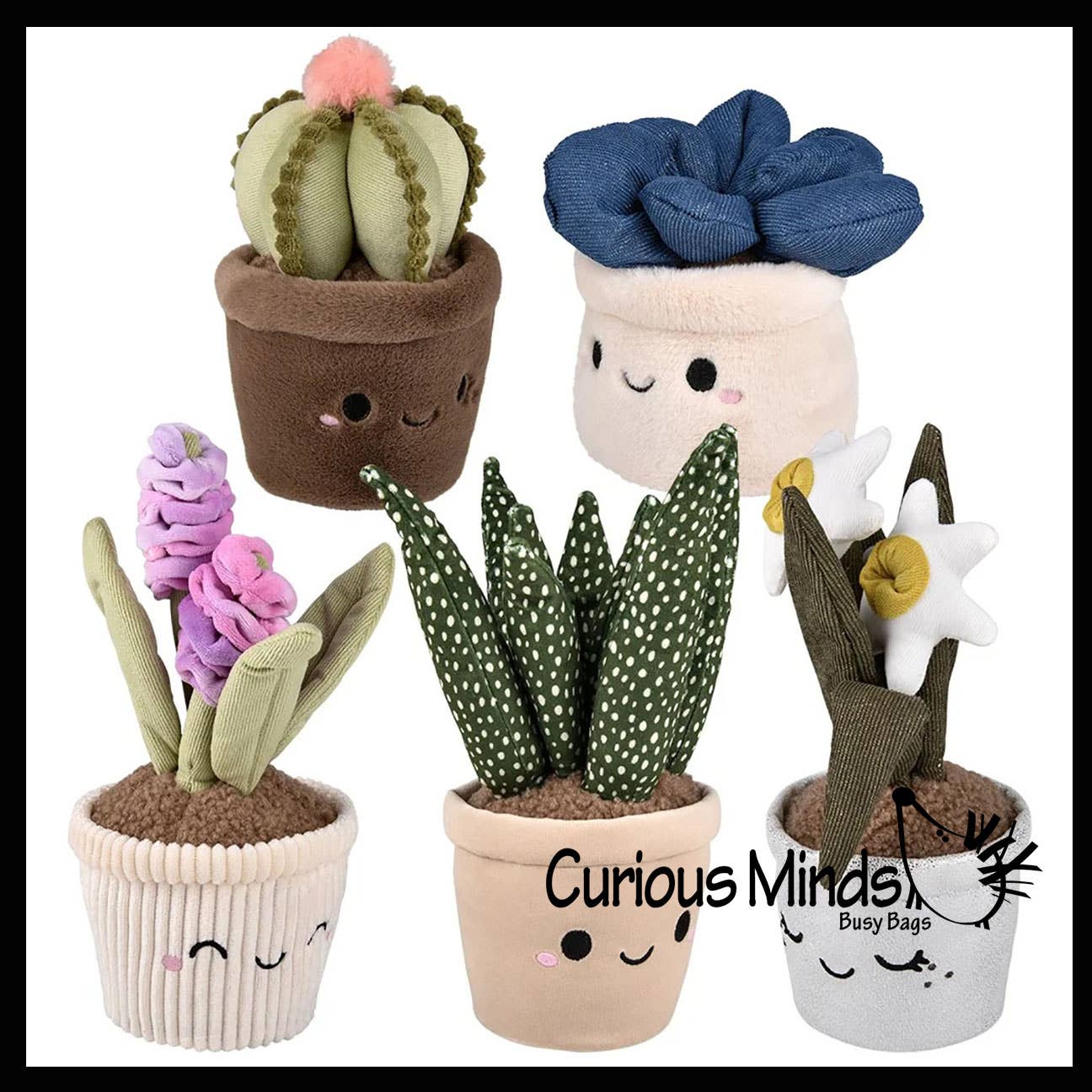 Potted Succulent Cactus Stuffies